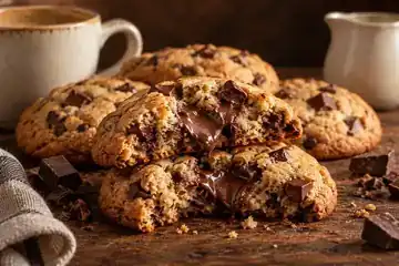 Cookies com chocolate